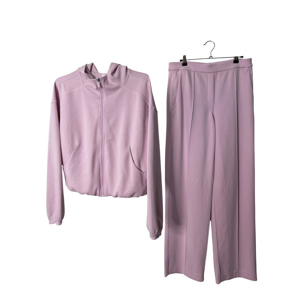 Lululemon 2 Piece Set Softstreme Pintuck Mid-Rise Pant & Full Zip Hoodie - Picture 2 of 7